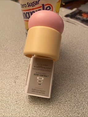 White Barn Wallflowers Plug-In Air Freshener in Pink & Cream